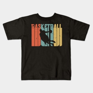 Vintage Retro Basketball / basketball lover / basketball fan / basketball gift idea / basketball present Kids T-Shirt